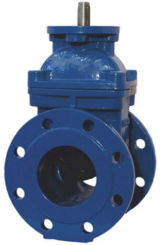 Задвижка клиновая обрезиненная Dendor 47GVA Ду200 Ру10 фланцевая чугунная под электропривод
