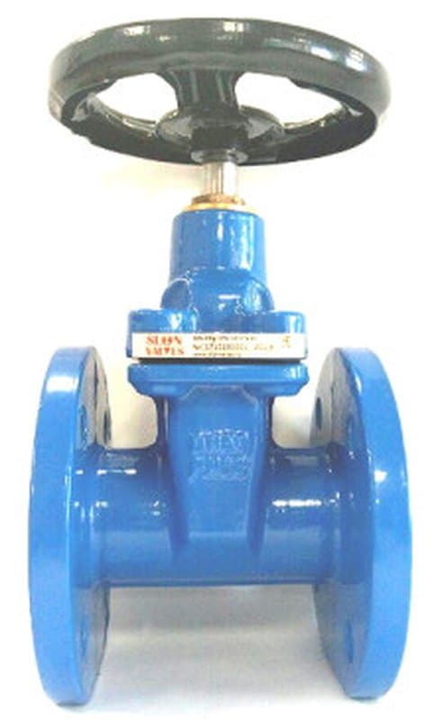 Задвижка с обрезиненным клином SLONVALVES 30ч39р Ду300 Ру16 чугунная