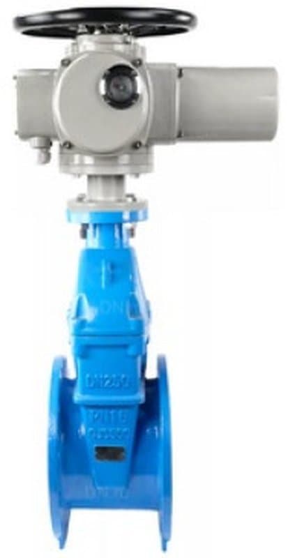 Задвижка чугунная Tecofi VOC 4241 Ду350 Ру16 фланцевая с электроприводом -MT-300, 380В