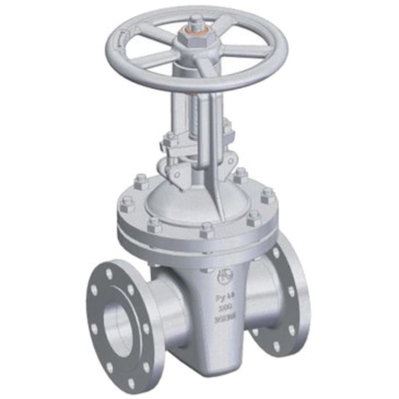 Задвижка клиновая ЧАЗ ЗКЛ2-25 30с564нж ГАЗ Ду400 Ру25 фланцевая, корпус - сталь, уплотнение - ТРГ, с выдвижным шпинделем и редуктором