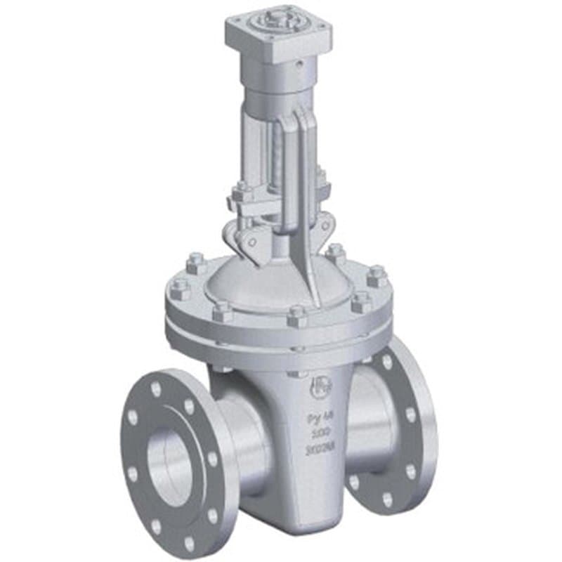 Задвижка клиновая ЧАЗ ЗКЛПЭ-40 30с915нж укороченная Ду300 Ру40 фланцевая, корпус - сталь, уплотнение - ТРГ, под привод