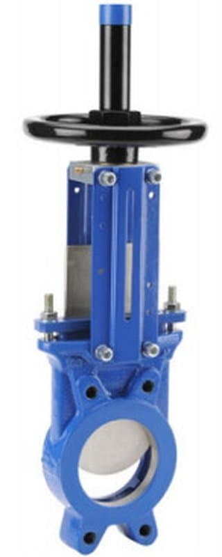 Задвижка шиберная 170 Ду80 Ру10 чугунная со штурвалом и NBR уплотнением