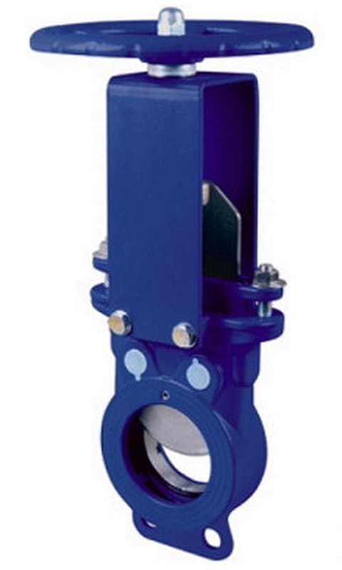 Задвижка шиберная Dendor K51GV Ду50 Ру10 межфланцевая стальная, EPDM
