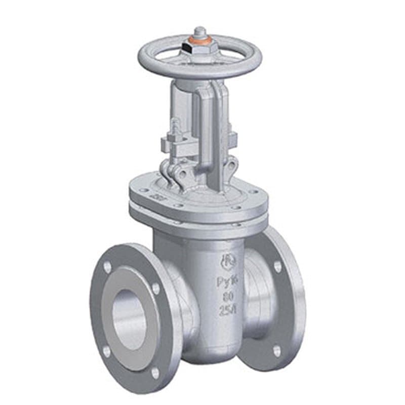 Задвижка клиновая ЧАЗ ЗКЛ2-16ХЛ 30лс41нж Ду50 Ру16 фланцевая, корпус - сталь, уплотнение - ТРГ, с выдвижным шпинделем и штурвалом