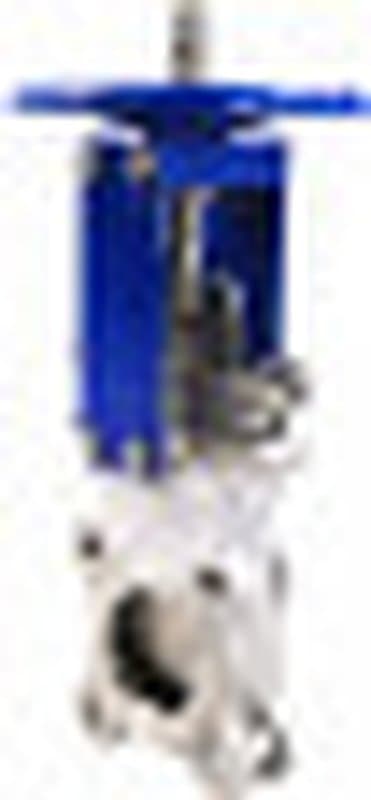 Задвижка шиберная ножевая GVKR3131M-1W-Fb-S Ду300 Ру10 межфланцевая, с выдвижным шпинделем, корпус - сталь 304, уплотнение - METAL, управление - штурвал