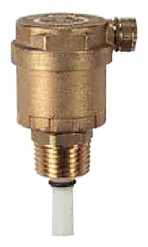 Воздухоотводчик муфтовый (резьбовой) поплавковый Giacomini R88L 1/2 Ду15 Ру14 с отсекающим клапаном R160, корпус - латунь