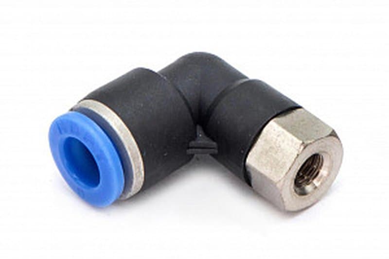 Пневмофитинг цанговый L-образный с внутренней резьбой PLF 6-М5х0.8