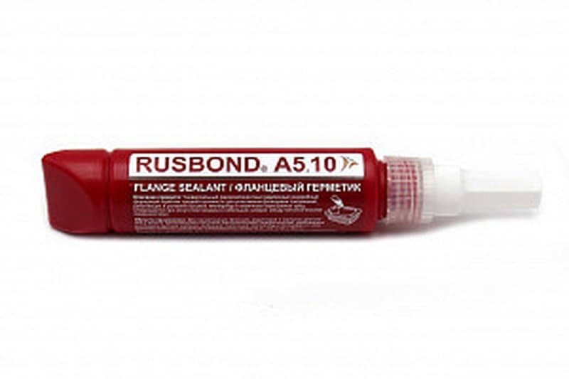 Герметик фланцевый анаэробный медленный RusBond А5.10, флакон 50 мл