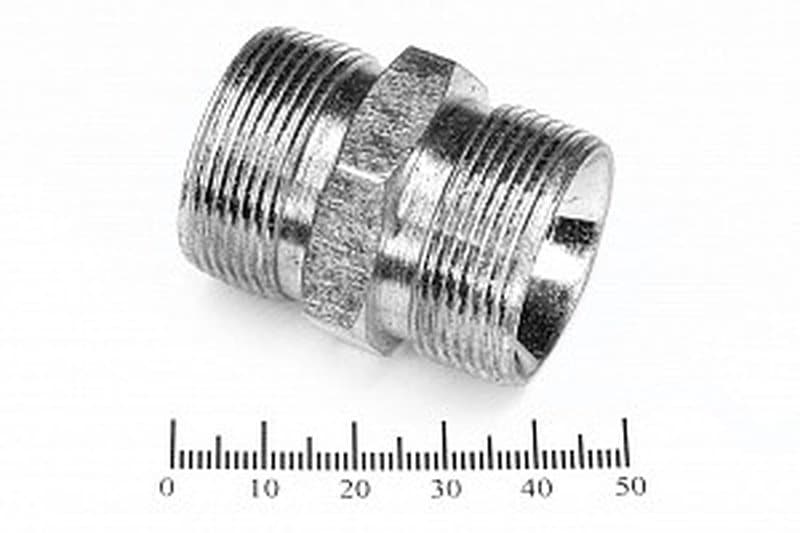Штуцер для РВД соединительный 36/36 М30х1.5 - М30х1.5 грань S32
