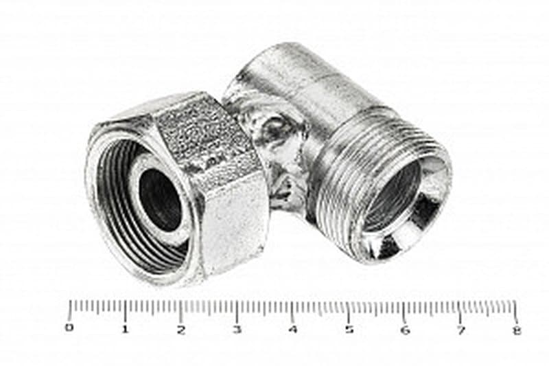 Штуцер для РВД угловой 32/32 М 27х1.5 - гайка 27х1.5