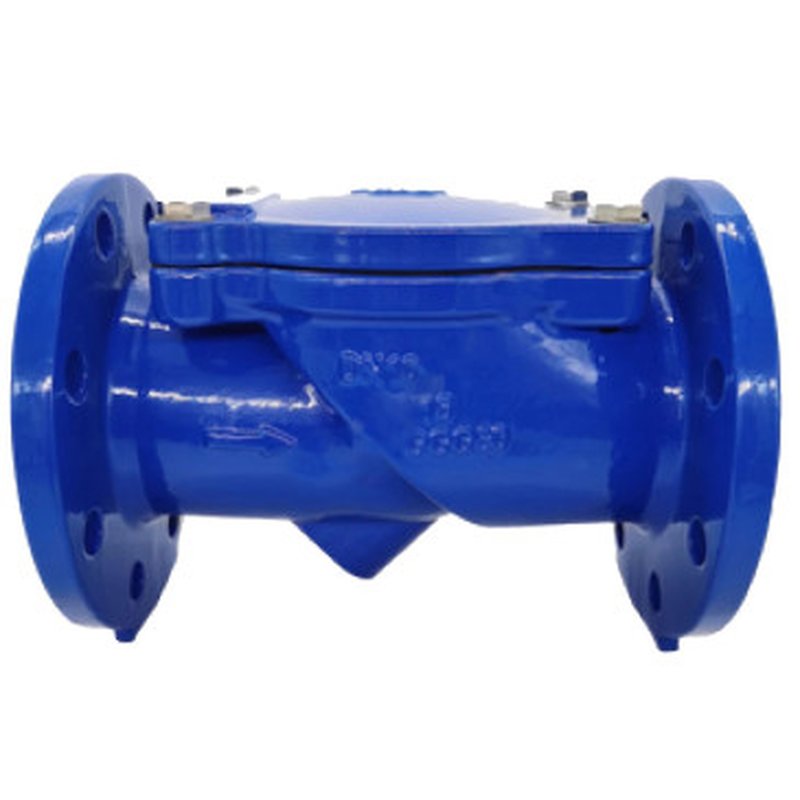 Клапан обратный поворотный Benarmo Ду50 Ру16 с обрезиненным затвором, присоединение – фланцевое, корпус – чугун