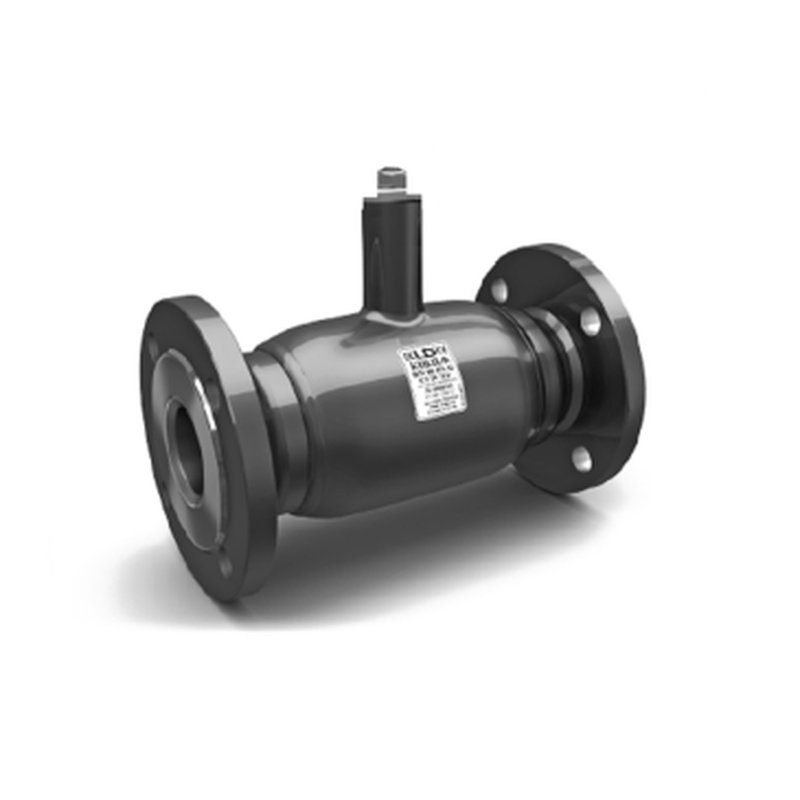 Кран шаровый LD КШ.Ц.Ф.Э 3 Ду80 Ру25 фланцевый, полнопроходной, под электропривод, L=210, корпус - сталь 20