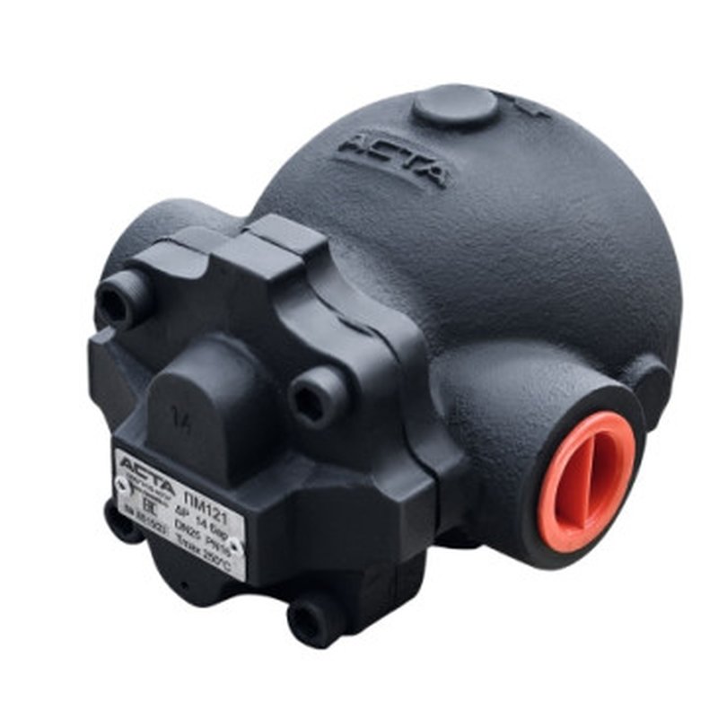 Конденсатоотводчик поплавковый АСТА ПМ121 1 Ду25 Ру16 муфтовый, корпус - высокопрочный чугун GGG 40.3