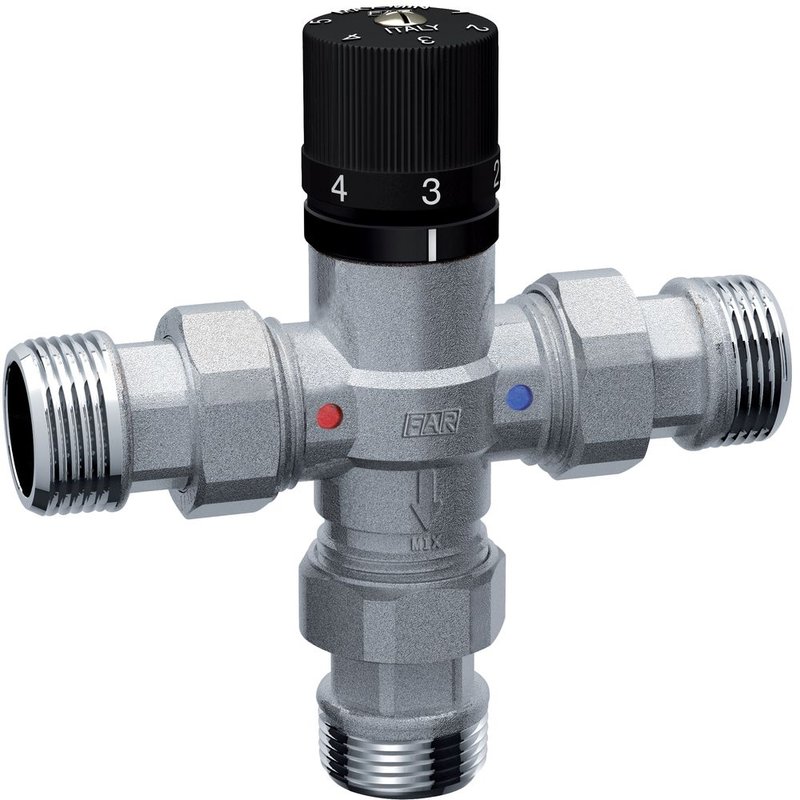 Смеситель термостатический FAR FA 3956 1 1/2″ Ду40, американка