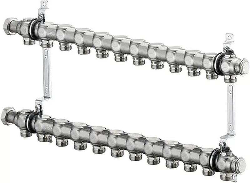 Группа коллекторная Oventrop 1″ нак/г 6 вых 3/4″ НР