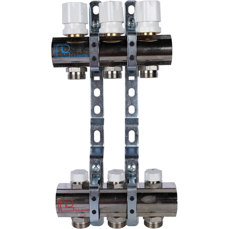 Коллекторная группа Luxor CD 468M 1″ Ду25, Евроконус 3/4″, 3 выхода