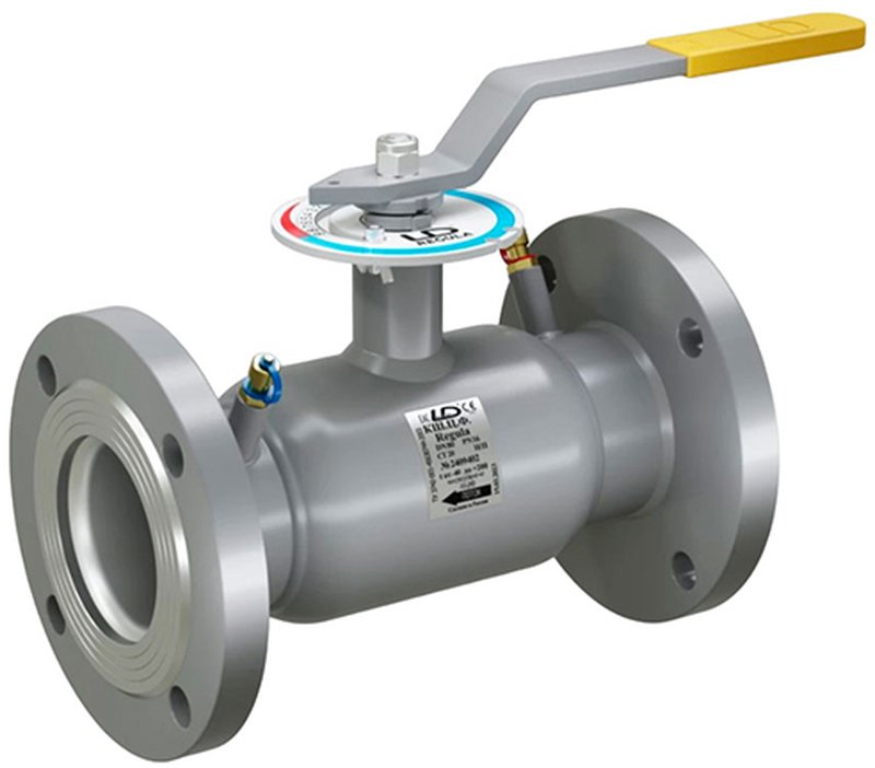 Кран шаровой LD КШЦФ Energy Regula Ду100x80 Ру16 фланцевый, цельносварной, стандартнопроходной, сталь 20, управление ручка-рычаг