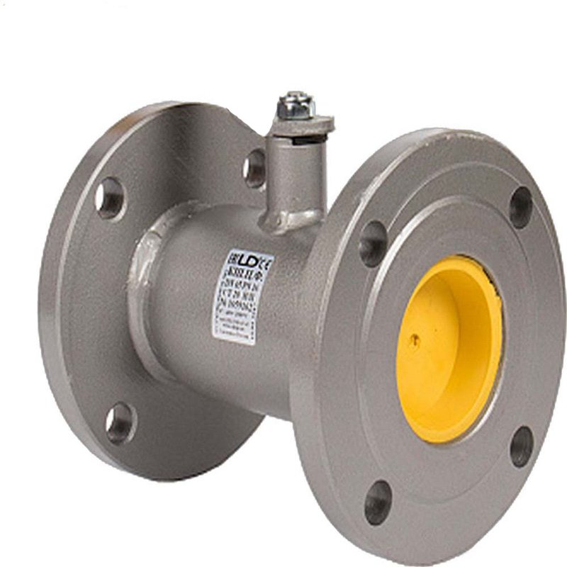 Кран шаровой LD КШ.Ц.Ф.П.100/80.025.Н/П.01 Ду100 (с эффективным диаметром 80 мм) Ру25 цельносварной стандартнопроходной, под пневмопривод, корпус - сталь 12Х18Н10Т, присоединение - фланцевое, EPDM фторсилоксановый эластомер, для жидких сред