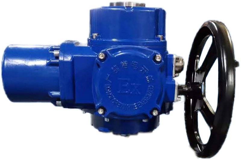 Электропривод четвертьоборотный QT-W (M) EX-060 взрывозащитный с моментной муфтой и штурвалом, 220В