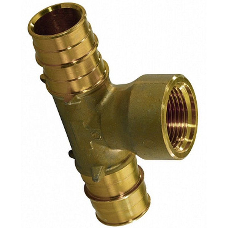 Тройник Uponor Q&E104 Ду32x32x32 Ру10, внутренняя резьба 1″, латунный