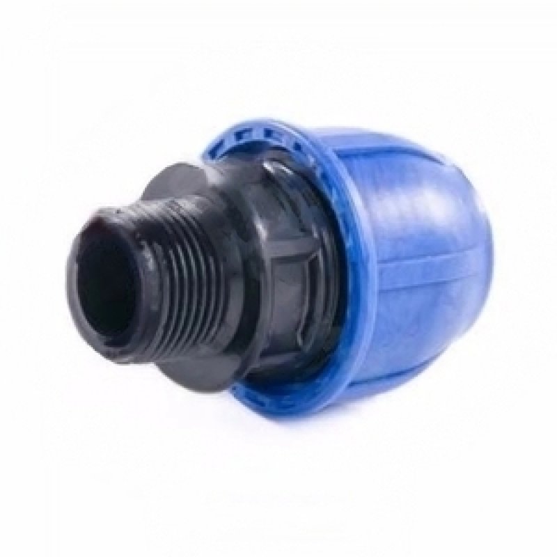 Муфта компрессионная РосТурПласт Дн20x3/4″ Ру16 компрессионное / наружная резьба