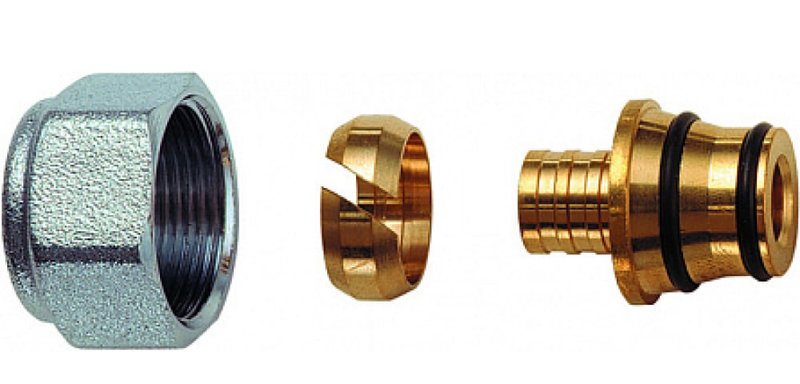 Фитинг концовка FAR FC 6052 Ду12х2 Ру10 М24х19, для труб PEX