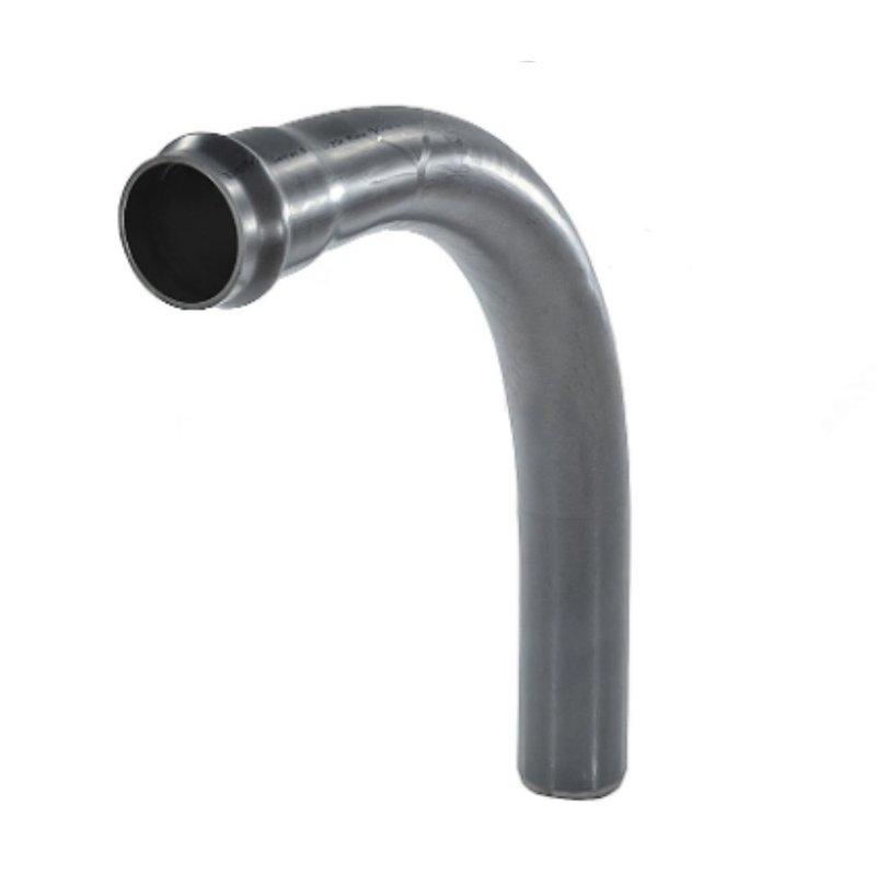 Отвод НПВХ Дн110 угол 90 градусов Ру10 раструбный напорный серый