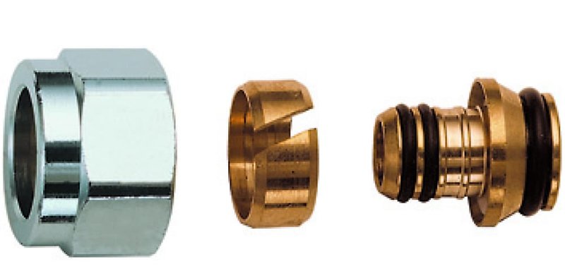 Фитинг концовка FAR FC 6076 Ду20х2 Ру10 Eurokonus 3/4″ для металлопластиковых труб