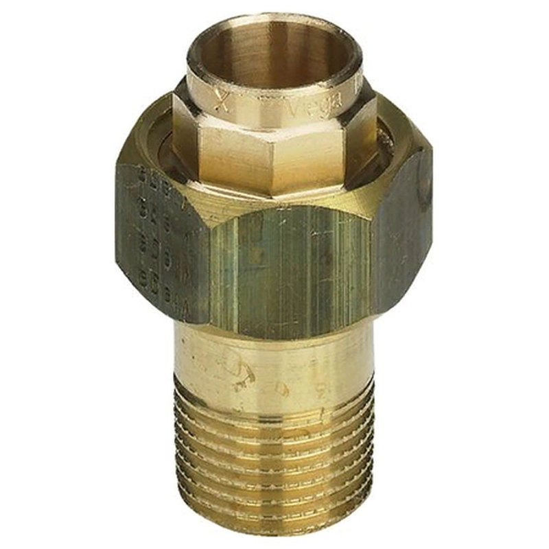 Соединитель Viega 94343G Дн42x1 1/2″ Ру25 разъёмный, корпус-бронза, с коническим уплотнением, соединение под пайку