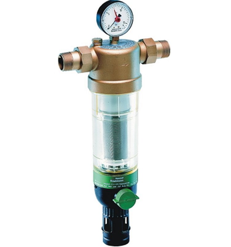 Фильтр сетчатый с обратной промывкой Honeywell F76S Ду25 Ру16 T-образный с наружной резьбой (F76S-1″AB)