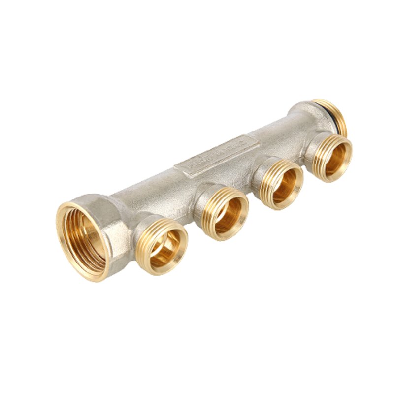 Коллектор Valtec VTc.500.NE.060503 1″ Ду25 выходов-3x3/4″ Py16 внутренняя/наружная резьба, выходы наружная резьба, корпус латунь