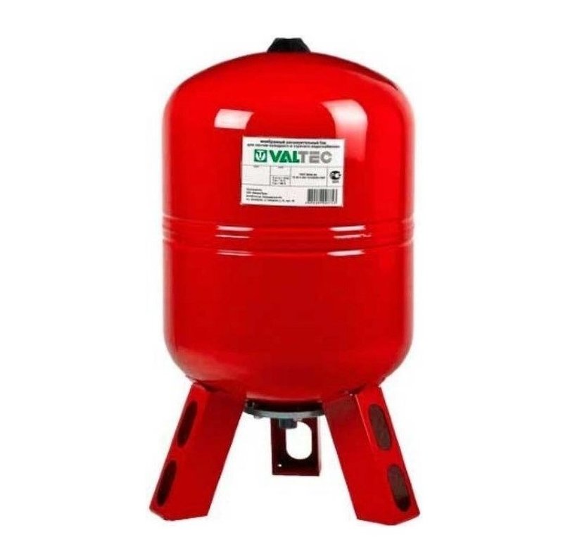 Бак расширительный Valtek VT.RV.R CE 1 1/4″ 300л Ру10 мембранный, вертикальный, фланцевый, корпус — сталь