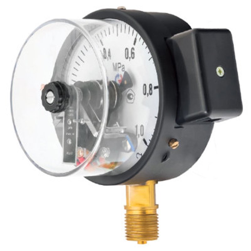 Манометр Росма ТМ-510Р.01 (0-1,6MПa) M20x1,5 1.5, общетехнический 100мм, тип ТМ-510Р, радиальное присоединение, с электроконтактной приставкой тип I, резьба M20x1.5, класс точности 1.5