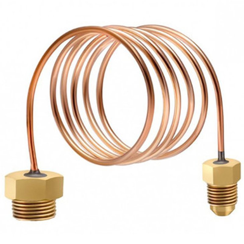 Трубка капиллярная Росма для РДД для низких давлений G1/4НР - G1/2НР 1.5м, резьба присоединения G1/4(наружная) - G1/2(наружная), длина 1.5м