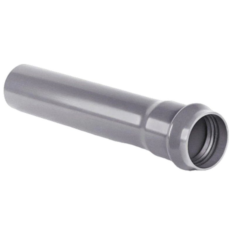 Труба Хемкор Дн500х19.1 Ру10, серая, напорная раструбная, SDR26, материал - НПВХ, длина - 6.26 м