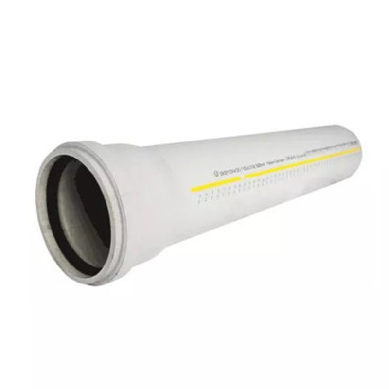 Труба Ostendorf Skolan dB SKEM Дн135х5.3 из PP-MD, L=1.0м, бесшумная, серая с раструбом