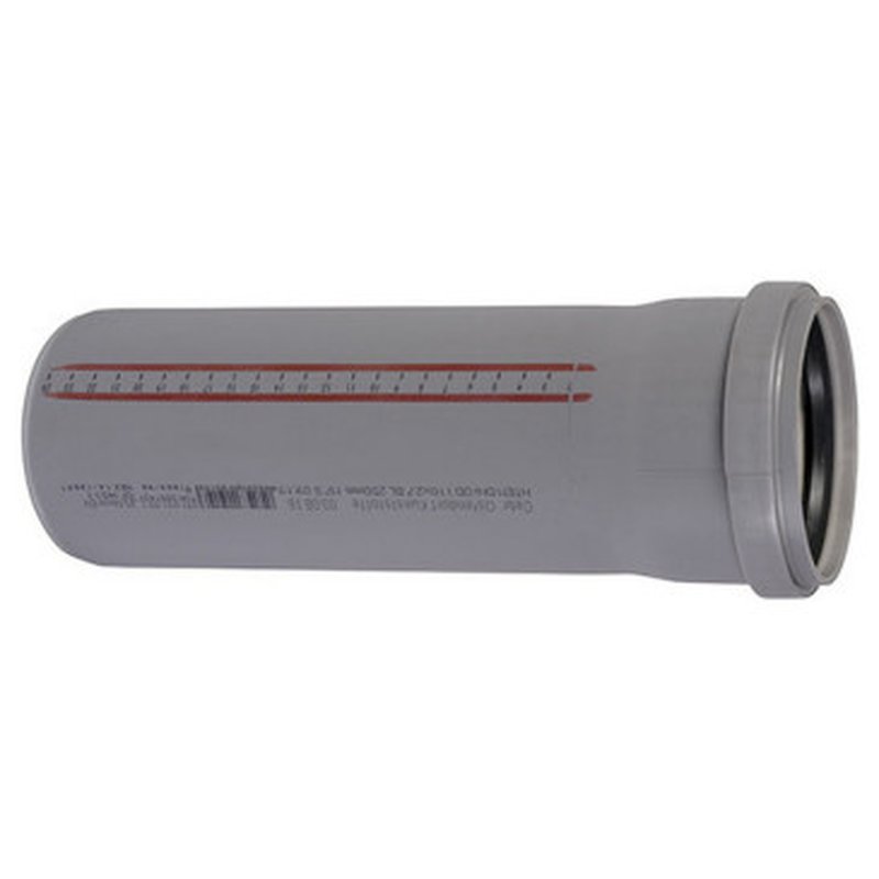 Труба внутренняя канализационная PP-H Ostendorf HT Дн110х2,7 длина 0,5 м с раструбом, безнапорное