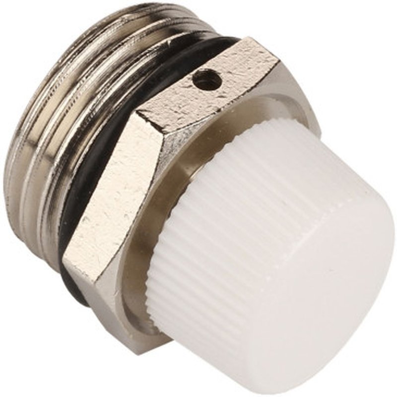 Воздухоотводчик ручной AQUALINK 1/2 Ду15 Ру16 с пластиковой ручкой, муфтовый (кран Маевского)