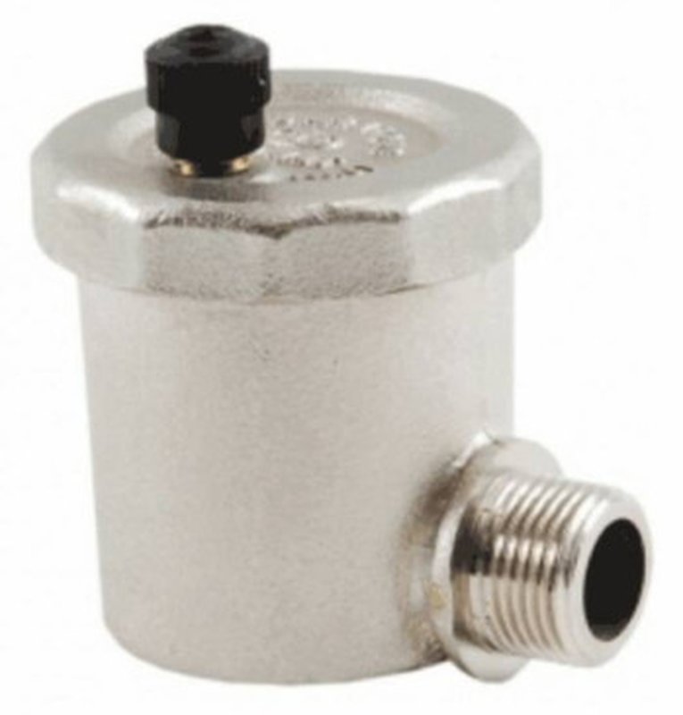 Воздухоотводчик муфтовый (резьбовой) Officine Rigamonti (OR) Valmat 0502.415 1/2 Ду15 Ру10 автоматический без уплотнительного кольца угловой, корпус - латунь