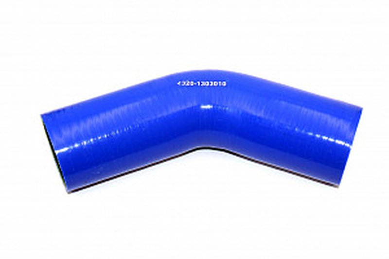 4320-1303010 Патрубок силиконовый радиатора верхний УРАЛ Ф 60 мм L 130х130, угол 135 град.