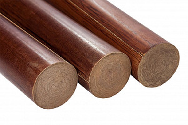 Текстолит стержень Ф 80 мм (1000 мм, 8.3 кг) Китай