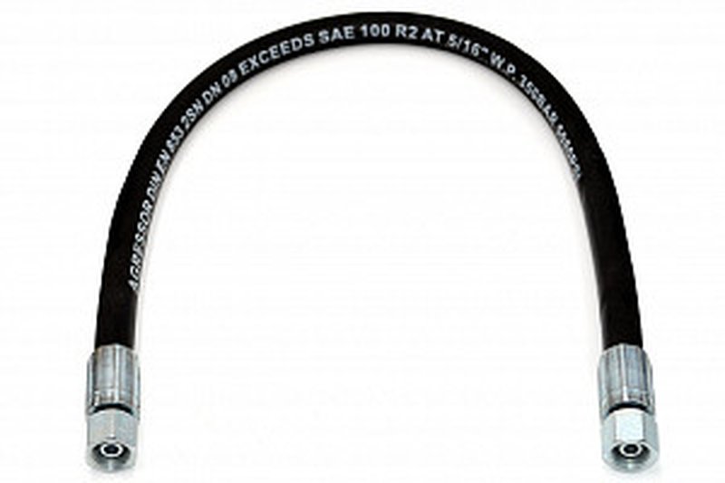 Рукав РВД 08-2SN S19 DK (М16х1.5) 35МПа 0650