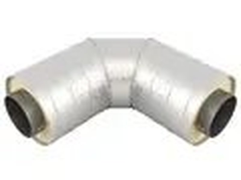 Отвод 90гр. б/ш(Оцинк) 325х8/500 ППУ-ОЦ 790/790