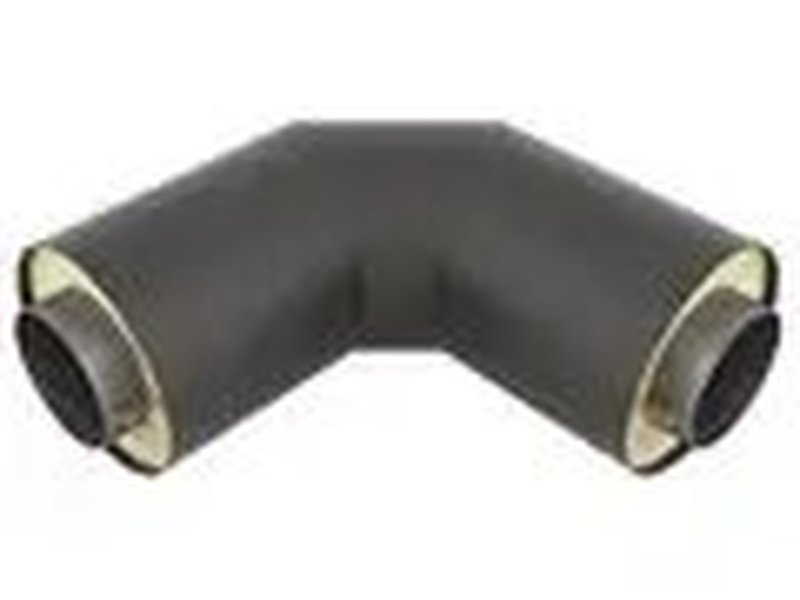 Отвод 90гр. эсв(Оцинк) 377х10/500 ППУ-ПЭ 1050/1050