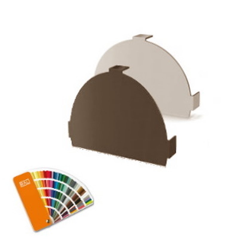 Заглушка конька полукруглого простая R110 цвет под заказ