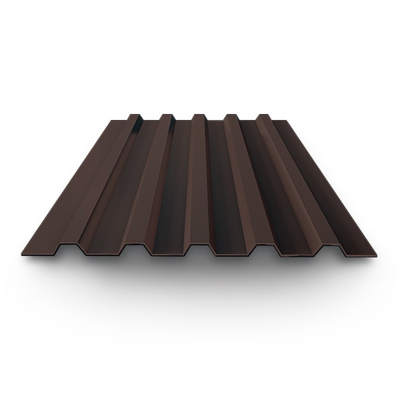 Профнастил окрашенный с 2-х сторон 0.5x1100x2000 RAL 8017 Россия