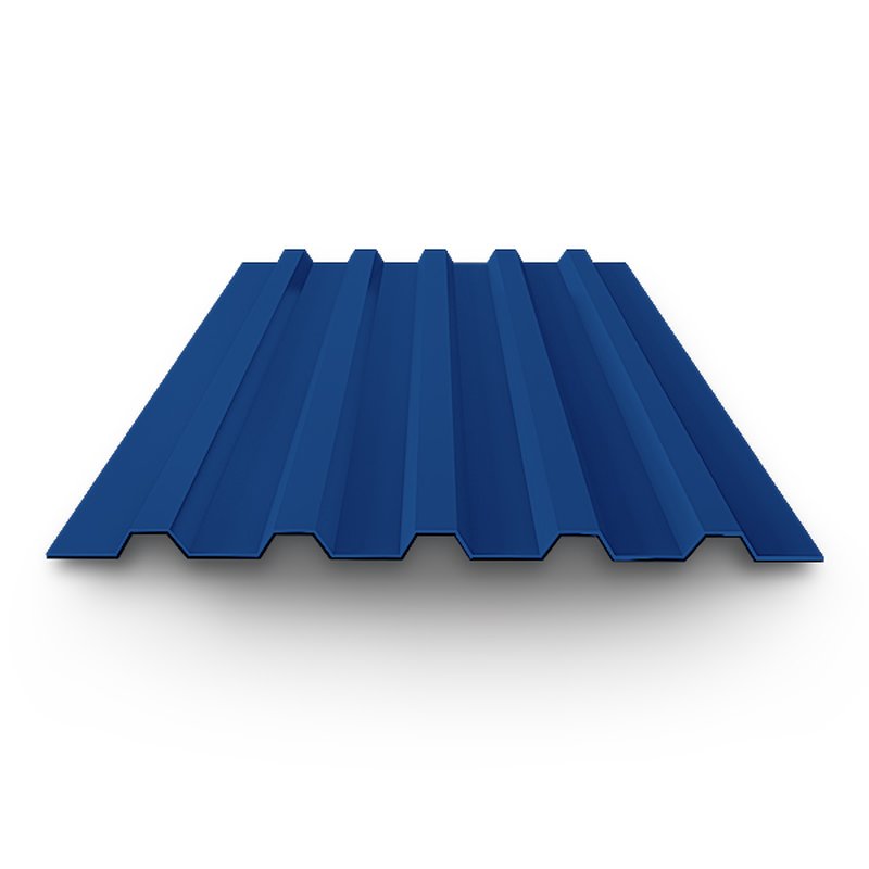 Профнастил окрашенный 0.5x1100x2000 RAL 5005 Россия