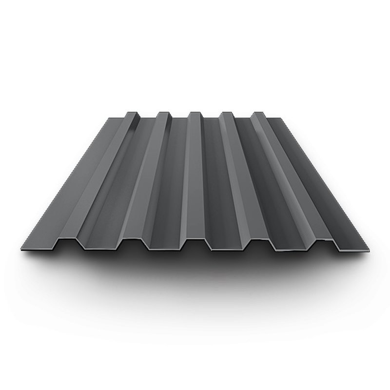 Профнастил окрашенный 0.45x1100x2000 RAL 7024 Россия