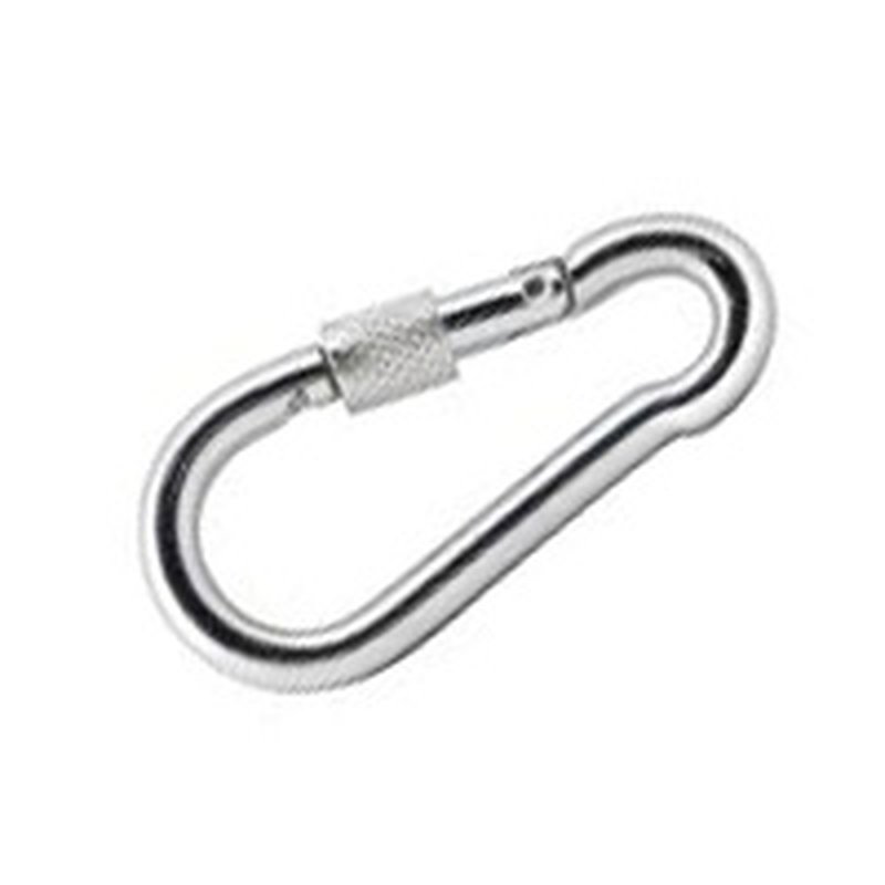 Карабин 6 оцинк. с фиксатором (50шт)