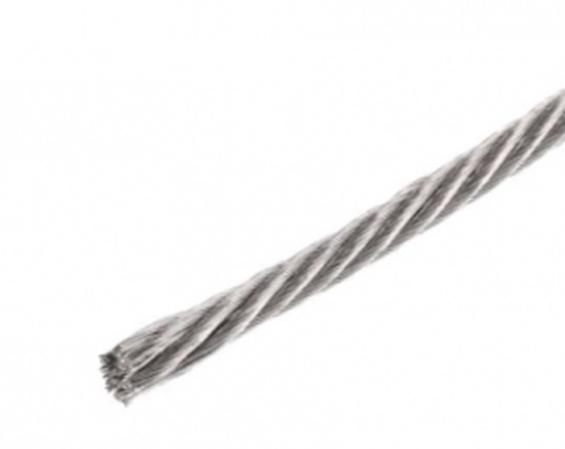 Трос DIN 3055, из нерж. стали А4 (316L) 1,5мм (7х7) (500М)